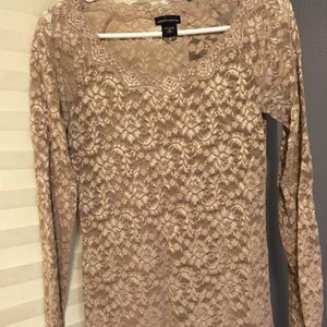 MODA International Lace Top, Size m